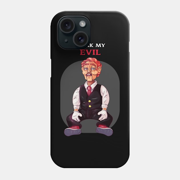 Creepy Vintage "Speak My Evil" Ventriloquist Dummy Phone Case by TOXiK TWINS