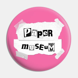 Paper Museum Newspaper Design Pin