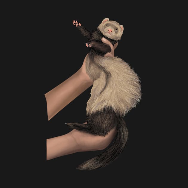 Dancing Ferret2 by BurgerDesigns