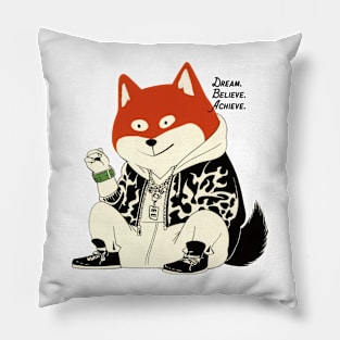 Urban Chic Shiba: Style Unleashed IV Pillow