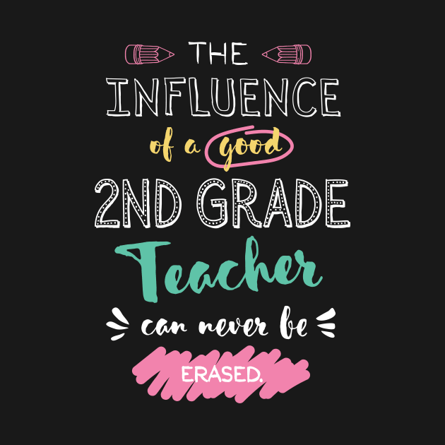 2nd Grade Teacher Appreciation Gifts - The influence can never be erased by BetterManufaktur