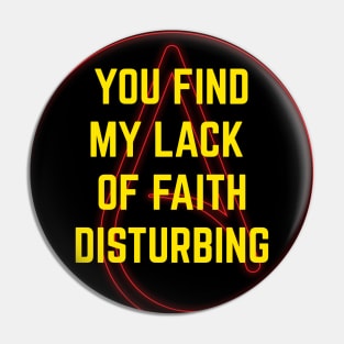 Atheism print Atheist SCI FI MASHUP - Anti Religion Humor Pin