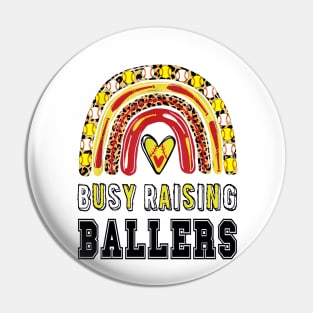 Busy Raising Ballers, Softball Pin