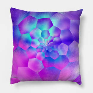 Rainbow Pastel Beehive Honeycomb Pillow