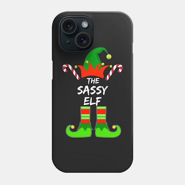 Sassy Elf Matching Family Group Christmas Party Pajama - Gift For Boys, Girls, Dad, Mom, Friend, Christmas Pajama Lovers - Christmas Pajama Lover Funny Phone Case by Famgift