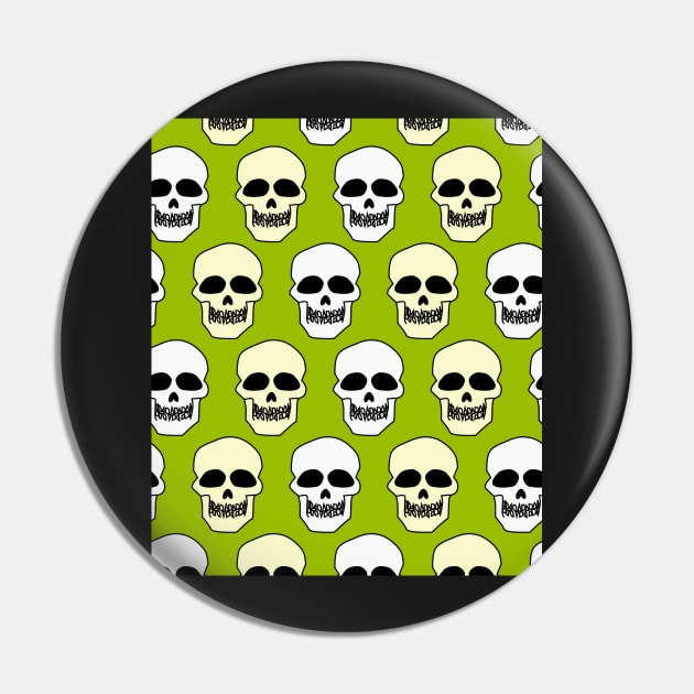 Skull pattern Pin by cocodes