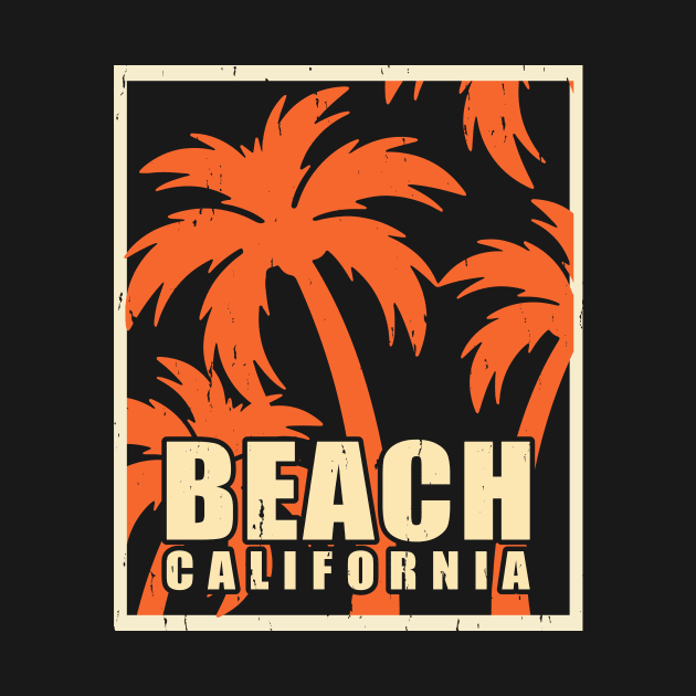 Beach California T Shirt For Women Men by Xamgi