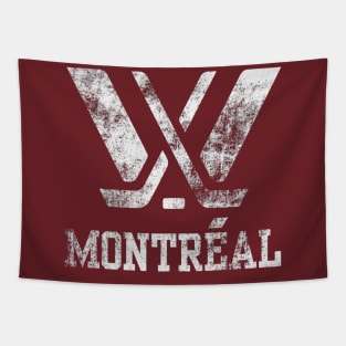 Distressed montreal PWHL Tapestry