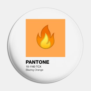 Pantone: Blazing Orange Pin