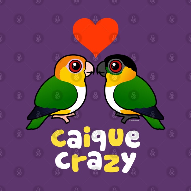 Cute Cartoon Caique Crazy by birdorable