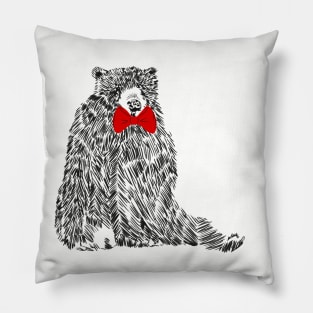 Bowtie Bear Pillow