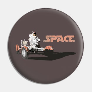 Astronaut Driving Moon Buggy Pin