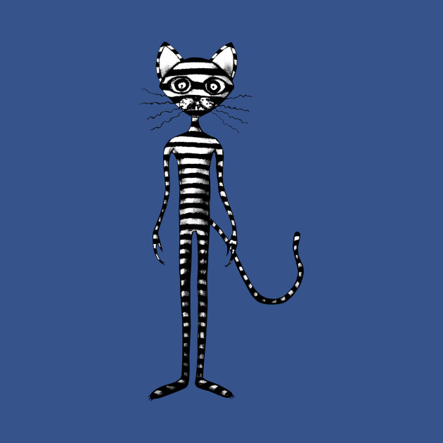 Disover Striped cat - Cat - T-Shirt