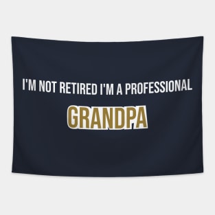 I'M NOT retired I'M A PROFESSIONAL GRANDPA Tapestry