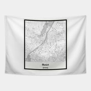 Map of Munich - Germany Tapestry