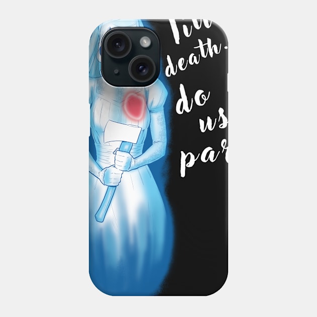 Till Death Haunted Mansion Bride Phone Case by Jayship Earth