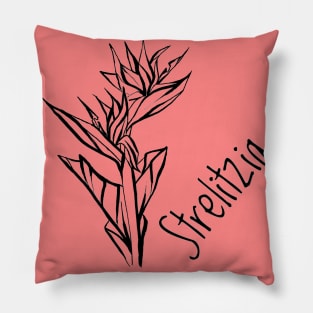 Strelitzia flower Pillow