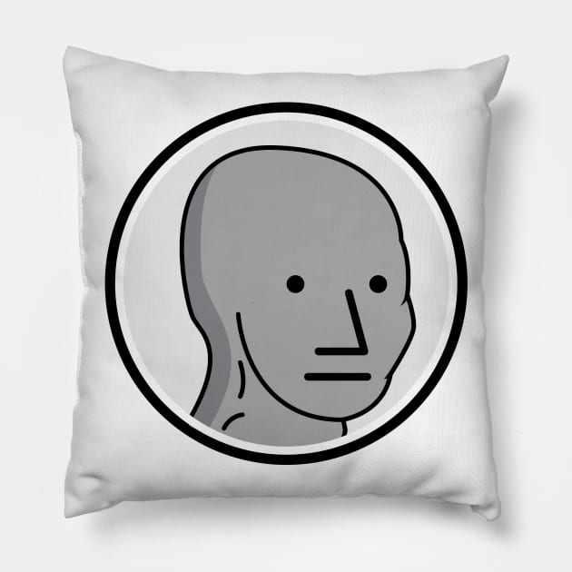 NPC Meme T Shirt Pillow by UnluckyDevil