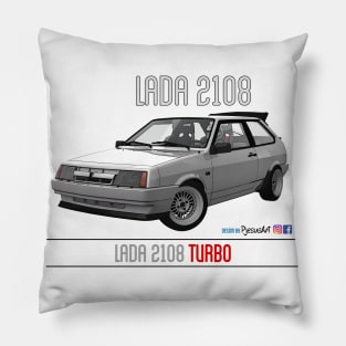 Lada 2108 Turbo White Pillow