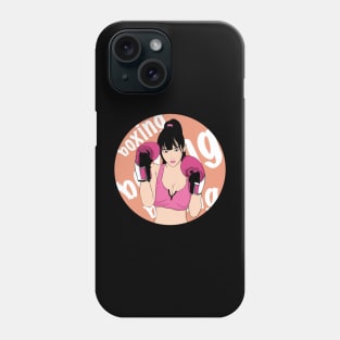 boxing girl Phone Case