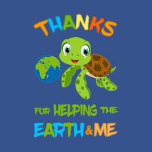 Baby Turtle / Thanks For Helping, Human T-Shirt