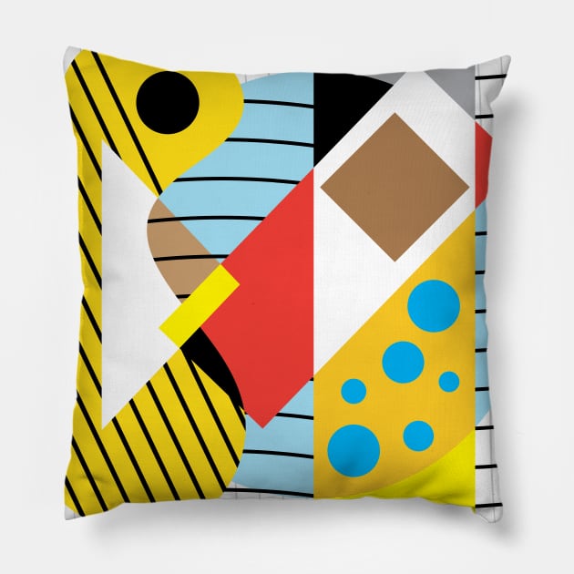 Beautiful Geometric Minimalist Abstract Pillow by ArticArtac