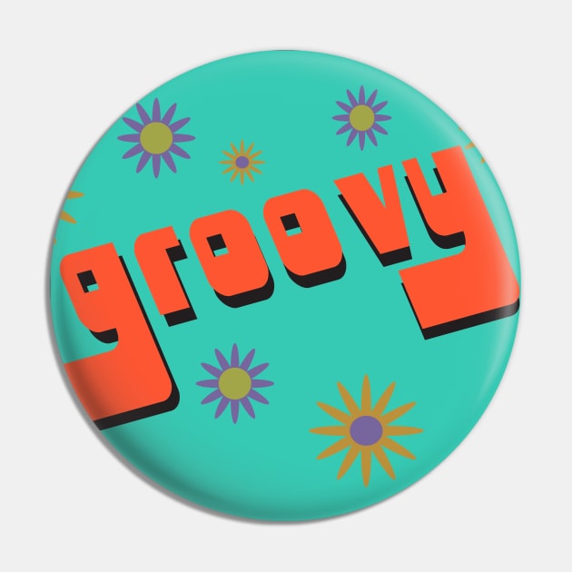 Groovy Pin by Cornish Artisan 