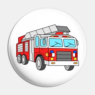 Firetruck for Kids, Men and Women Pin