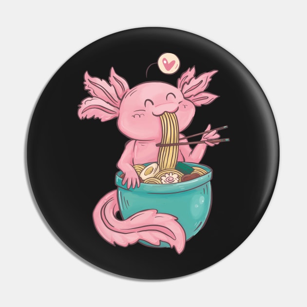 Japanese Axolotl Pin by Shadowbyte91