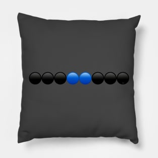 Thin Blue Line Emoji's Pillow