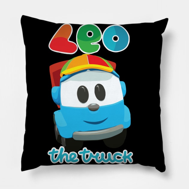 Leo the Truck Summer Hat Pillow by cowtown_cowboy