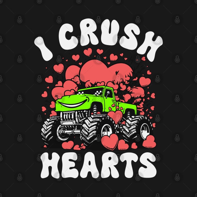 I Crush Hearts Monster Truck by Etopix