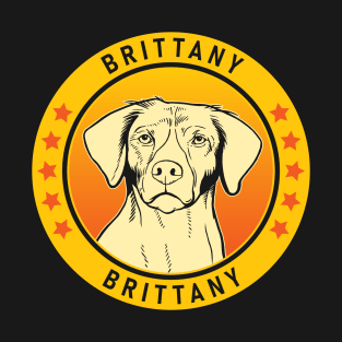 Brittany Dog Portrait T-Shirt