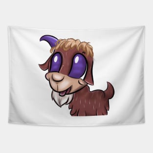 Cute Goat Drawing Tapestry