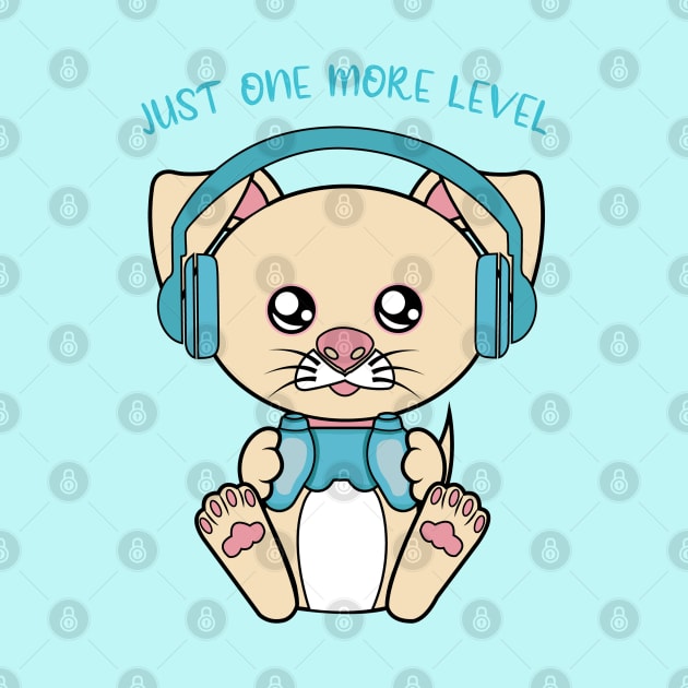 Just one more level, cute dog by JS ARTE