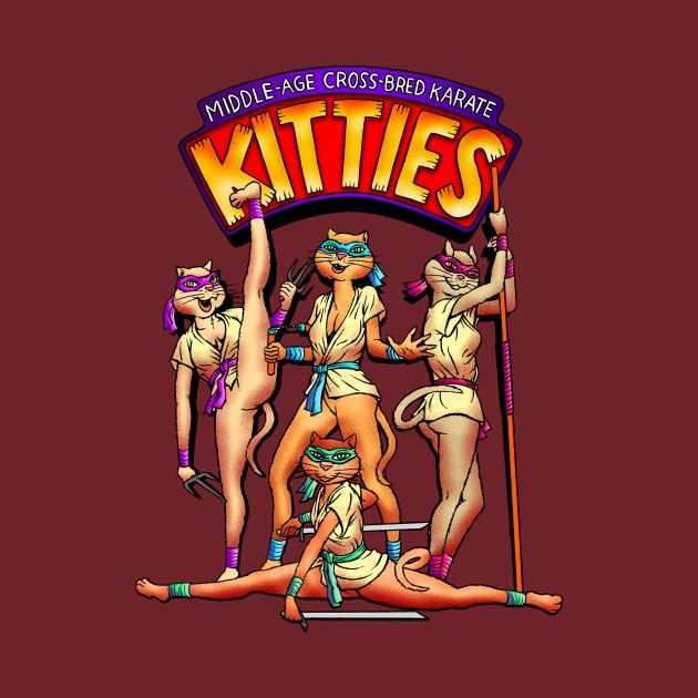 Middle Age Cross-Bred Karate Kitties by Adatude