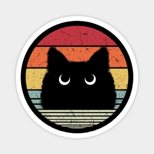 Black Cat Vintage Magnet