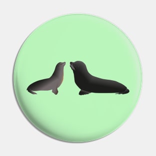 Sea lions in pair Pin