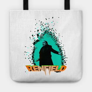 Renfield movie Nicolas Cage as count dracula fan works graphic design by ironpalette Tote