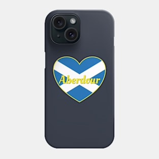 Aberdour Scotland UK Scotland Flag Heart Phone Case