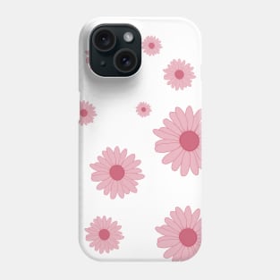 Happy Girly Pink Flower Pattern Phone Case