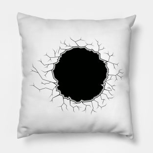 holes and cracks Pillow