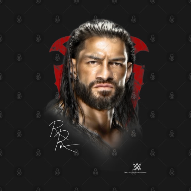 Roman Reigns Face Portrait by Holman