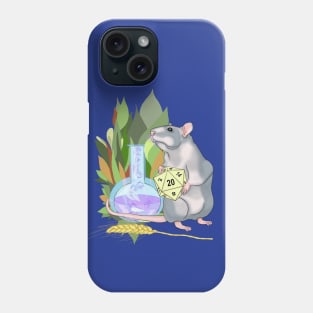 Rat with a magic potion. Natural 20 Phone Case
