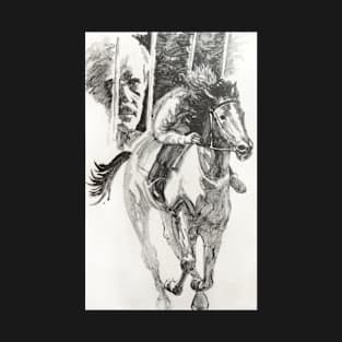 Horse and Rider ~ gouache T-Shirt