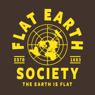 FLAT EARTH SHIRT, FLAT EARTH SOCIETY T-SHIRT, FLAT EARTHER T-Shirt