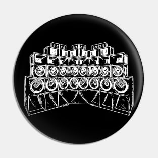 Teknival Soundsystem Kickbass Pin