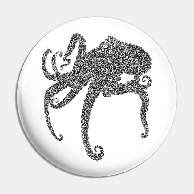 Octopus Day Pin by melisssne