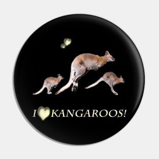 Australia Gift idea photo i love kangaroos Pin