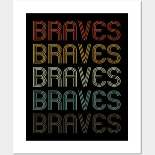 Atlanta Braves 1972-1980 a 3 layer Vintage Metal Art – Hex Head Art